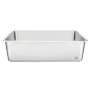 Cat Litter Box, 6 inches Deep, XL Extra Large Stainless Steel Cat Litter Box with Scoop, Wide Filtering Foot Board & High Sides,