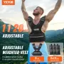 11-20lb Justerbar vægtet vest til mænd Kvinder styrketræning