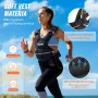 Adjustable Weighted Vest, 11-20lb Weight Vest with 6 Ironsand Weights and Reflective Stripe, Body Weight Vest Exercise Set for M