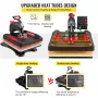 Heat Press Machine 15 x 15 tommer 360 ° Rotation Sving væk Rød