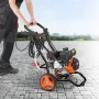 Gas Pressure Washer, 3400 PSI 2.6 GPM, Gas Powered Pressure Washer 10L/min with Aluminum Pump, Spray Gun and Extension Wand, 5 N