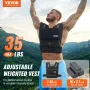 35 lb justerbar vægtet vest til mænd Kvinder styrketræning