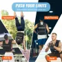 Adjustable Weighted Vest, 35lb Weight Vest with Iron Weights, Shoulder Pad, and Reflective Stripe, Body Weight Vest Exercise Set