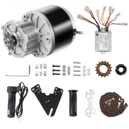 Brushed Motor Go Kart 24 Volt 250 Watts Gear Reduction lElectric Motor Scooter Motor Kit w/Speed Controller Throttle Grips