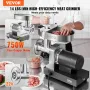 Meat Grinder, 14 Lbs/Min Capacity Electric Meat Grinders with Blade, Grinding Plate, Sausage Maker, Stainless Steel Commercial M