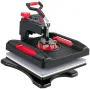 Heat Press Machine 15 x 15 tommer 360 ° Rotation Sving væk Rød