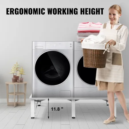 Laundry Pedestal 124x54.9 cm Universal Laundry Pedestal 30 cm Height Laundry Pedestal Universal with Height-adjustable Feet for 