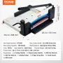 Paper Cutter 12 "A4 Guillotine Paper Trimmer 400 Sheet Capacity