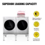 Laundry Pedestal 124x54.9 cm Universal Laundry Pedestal 30 cm Height Laundry Pedestal Universal with Height-adjustable Feet for 
