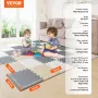 36 Tiles Kids Play Mat, 0.4 Inch Toddler Play Mat with EVA Foam, 12" x 12" Puzzle Play Mat with 36 sq.ft Coverage, Interlocking 