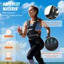 Adjustable Weighted Vest, 20-32lb Weight Vest with 6 Ironsand Weights and Reflective Stripe, Body Weight Vest Exercise Set for M