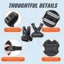 Adjustable Weighted Vest, 20-32lb Weight Vest with 6 Ironsand Weights and Reflective Stripe, Body Weight Vest Exercise Set for M