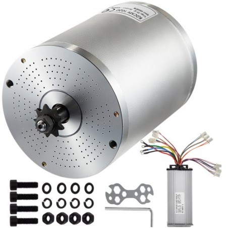 3000W 72V Brushless Motor,Electric Scooter Motor with 4900RPM High Speed Controller for Mini Bike Quad and Go-Kart
