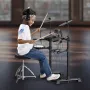Electric Drum Set, 15 Drum Kits & 150 Sounds Electronic Drum Kit, USB MIDI Supported 6.5 in Quiet Mesh Snare Electric Drum Set w