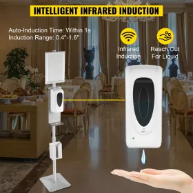 Automatisk hånddispenser med stativ, infrarød sensende