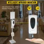 Automatic Hand Dispenser with Stand, Infrared Sensing Sanitizing Station with Signboard & Tissue Box, 1000 mL Hand Sanitizer Dis