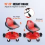 Rolling Garage Stool 300 kg Justerbar mekaniker Arbejdsbutik