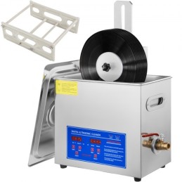 Ultrasonic Cleaner 6L Ultrasonic Vinyl Cleaner 7-12 tommer 8 Records Ultrasonic Vinyl Cleaning Machine 180W Ultrasonic Records