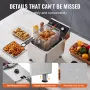 Commercial Electric Deep Fryer 3100W 9L opgradering af rustfrit