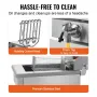 Commercial Deep Fryer, 3000W Electric Countertop Fryer with Basket, 11.6Qt / 11L Stainless Steel Single Oil Fryer with Time & Te