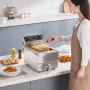 Commercial Deep Fryer, 3000W Electric Countertop Fryer with Basket, 11.6Qt / 11L Stainless Steel Single Oil Fryer with Time & Te