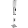 Automatic Hand Dispenser with Stand, Infrared Sensing Sanitizing Station with Signboard & Tissue Box, 1000 mL Hand Sanitizer Dis