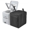 Portable Toilet Flush Travel Camping 5.3 Gal Commode Potty with Carry Bag