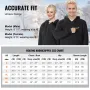 Heated Hoodie Sweatshirt Unisex with Battery for Men & Women XXXL Black