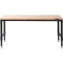 Adjustable Workbench Work Table Top, Dimensions: 72" x 25" Adjustable Height: 28"-40" Max Load 3000lbs Table with Power Sockets 