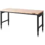 Adjustable Workbench Work Table Top, Dimensions: 72" x 25" Adjustable Height: 28"-40" Max Load 3000lbs Table with Power Sockets 