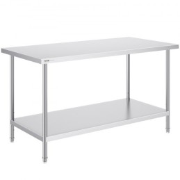 Rustfrit stål Arbejdspræparat Tabel Kommerciel WorkTable Food Prep 30x60x34in