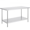 Stainless Steel Work Prep Table Commercial Worktable Food Prep 30x60x34in