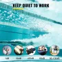 750 W(1 HP) Pool Pump, 15000 L/h 750W Pool Pump In/Ground Swimming Pool Pump with Strainer Basket Pool Pump Motor for Clean Swim