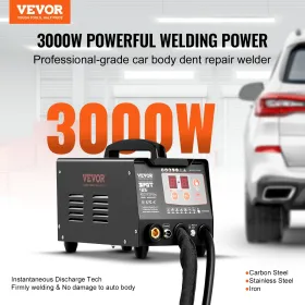 Spot Welder Dent Puller 3kW Stud Welder Dent Repair Kit med 2 svejsespisting