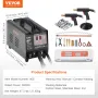 Spot Welder Dent Puller, 3KW Stud Welder Dent Repair Kit with 2 Welding Guns, Auto/Manual Welding & 7 Modes, Auto Body Spot Weld