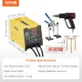 Spot Welder Dent Puller 300W Stud Welder Dent Repair for