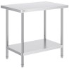Stainless Steel Work Prep Table Commercial Worktable Food Prep 24x36x34in