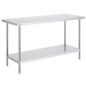 Rustfrit stål Arbejdspræparat Tabel Kommerciel WorkTable Food Prep 24x60x34in