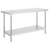 Stainless Steel Work Prep Table Commercial Worktable Food Prep 24x60x34in