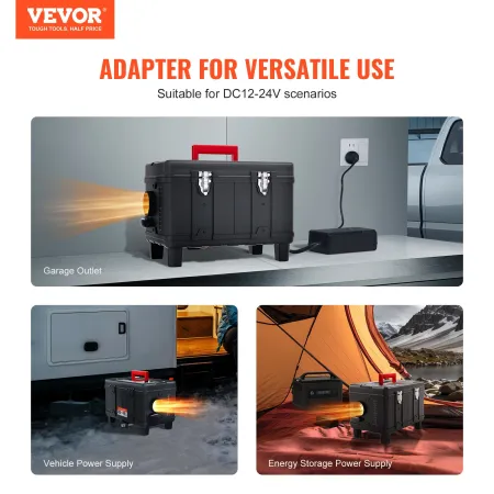 5-8KW Diesel Heater, 12V/24V All in One Diesel Air Heater, with Bluetooth APP Control, Remote Control and Display Screen, CO Ala