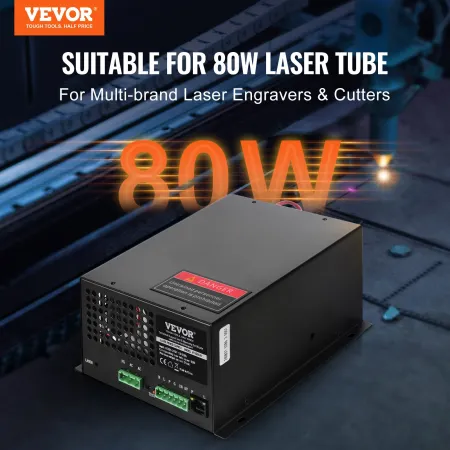 CO2 Laser Strømforsyning til 80W Laser Tube Laser Gravers and