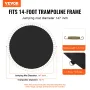 Replacement Trampoline Mat, Jumping Mat Fits 14ft Frame, Universal Jumping Mat for 14ft Round Trampoline, Reinforce UV-Resistant