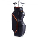 36â€ Golf Cart Bag with 14 Way Organizer Divider Top 13 Pockets Black