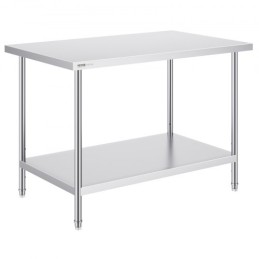 Rustfrit stål Arbejdspræparat Tabel Kommerciel WorkTable Food Prep 30x48x34in