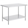 Rustfrit stål Arbejdspræparat Tabel Kommerciel WorkTable Food Prep 30x48x34in