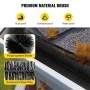 Gutter Guard Brush With 15 FT Length Bristle, 4.33"(Dia) Gutter Brush Leaf Guard Fit for 5 Inches Gutter, Galvanized Steel "