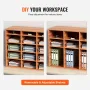 27 Compartments Wood Literature Organizer, Adjustable Shelves, Medium Density Fiberboard Mail Center, Office Home School Storage