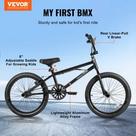 20-tommer BMX Bike Freestyle Bike Men Kid BMX Bicycle Aluminium Alloy Frame