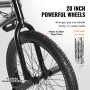 BMX Bike, 20-Inch Wheel Freestyle Bike, BMX Race Bike with 360° Rotor and 4 Pegs, Beginner-Level BMX to Advanced Riders, BMX Bic