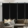 Room divider 6 paneler stofrum privatlivsskærm til kontor